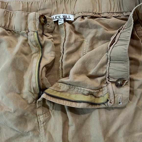 Alex Mill Linen Tencel Blend Cotton Twill Pants Khaki Tan, Sz XL - Picture 5 of 8